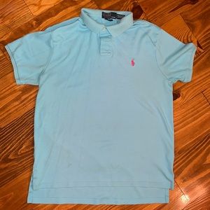 Mens turquoise polo! Like new!